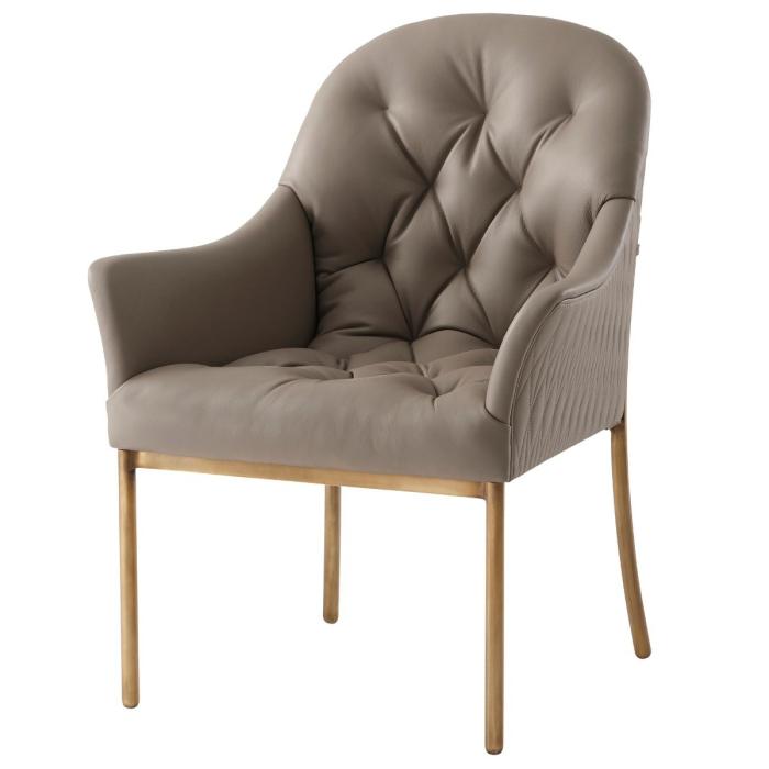 Theodore Alexander Iconic Dining Armchair in Leather 1