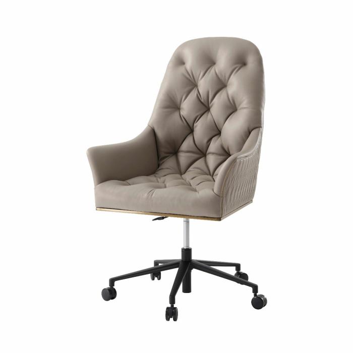 Theodore Alexander Iconic Office Chair in Leather 1
