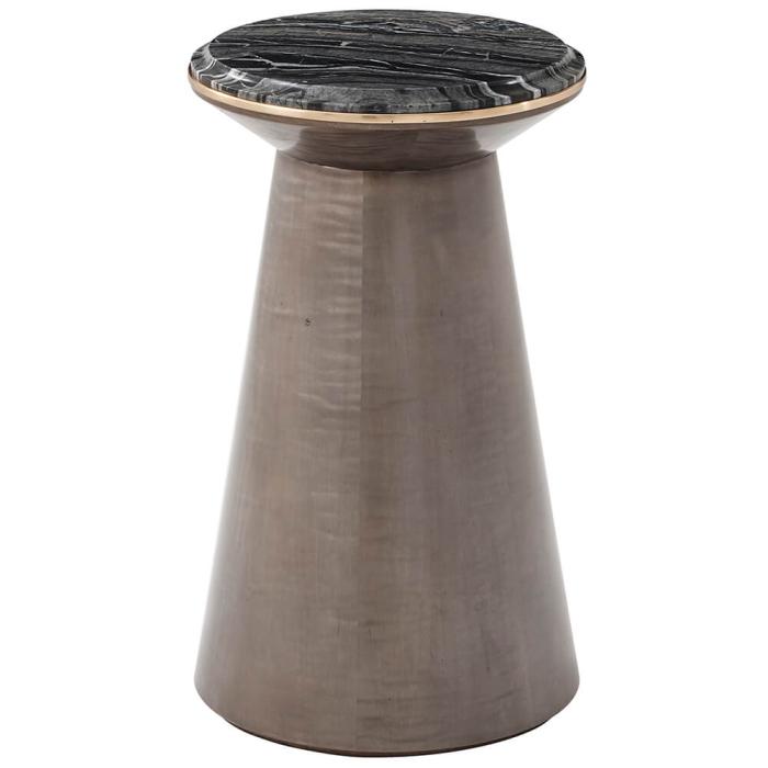 Theodore Alexander Grace Marble Top Accent Table in Agate 1