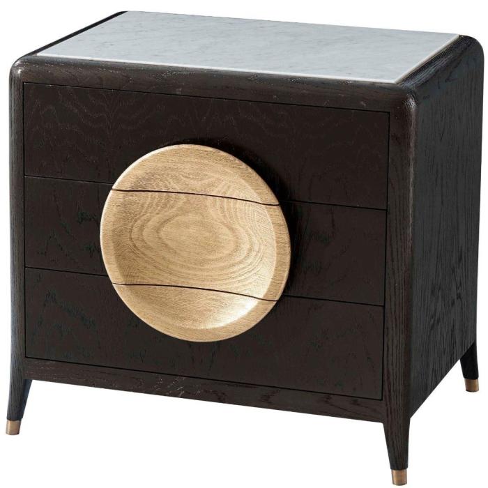 Theodore Alexander Collins Bedside Chest with Marble Top 1
