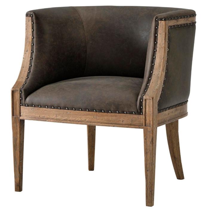 Theodore Alexander Orlando Accent Chair in Leather 1