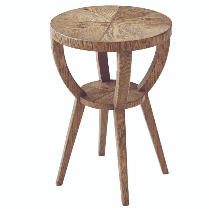 Theodore Alexander Round Accent Table Southfield in Echo Oak 1