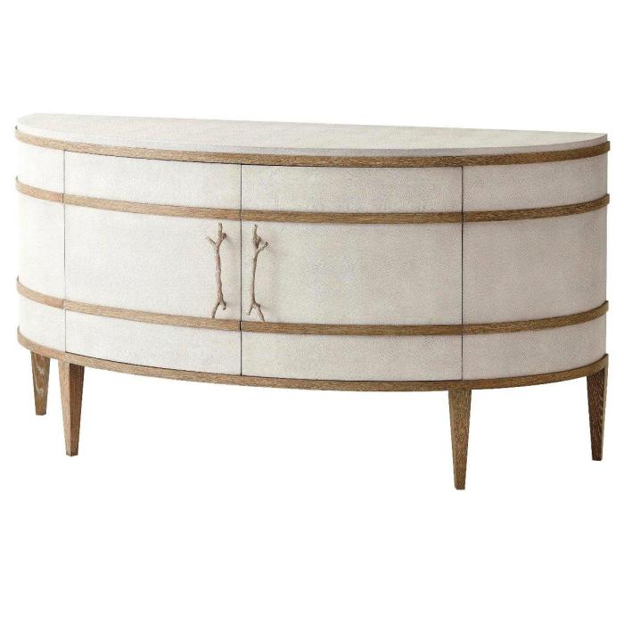 Theodore Alexander Curved Cabinet Brandon in Champagne 1