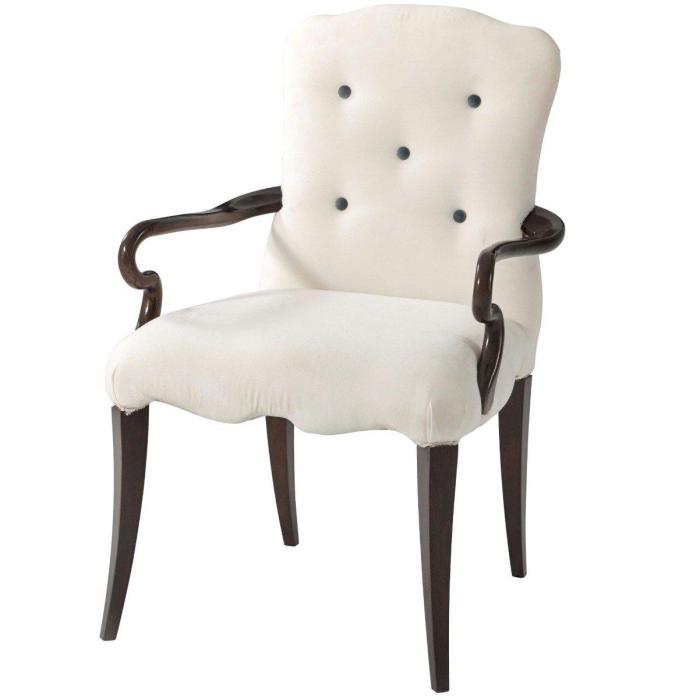 Theodore Alexander Dining Armchair Lily in Serpentine- COM 1