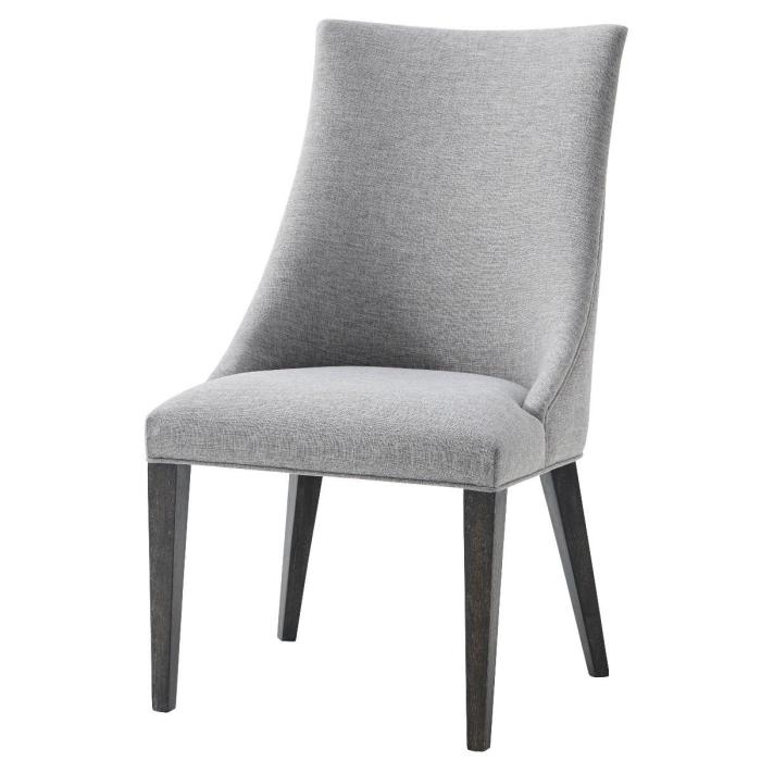 TA Studio Adele Grey Upholstered Dining Chair in Matrix Pewter 1