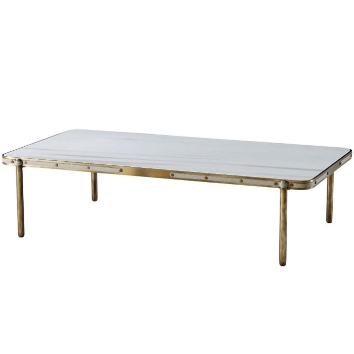 Theodore Alexander Rectangle Coffee Table Iconic in Marble 1