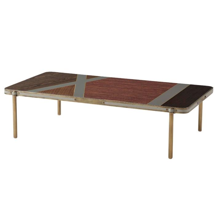 Theodore Alexander Rectangle Coffee Table Iconic in Bronze 1