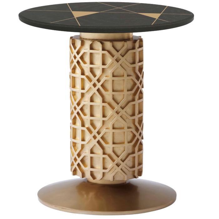 Theodore Alexander Colter Side Table Colter in Veneer 1