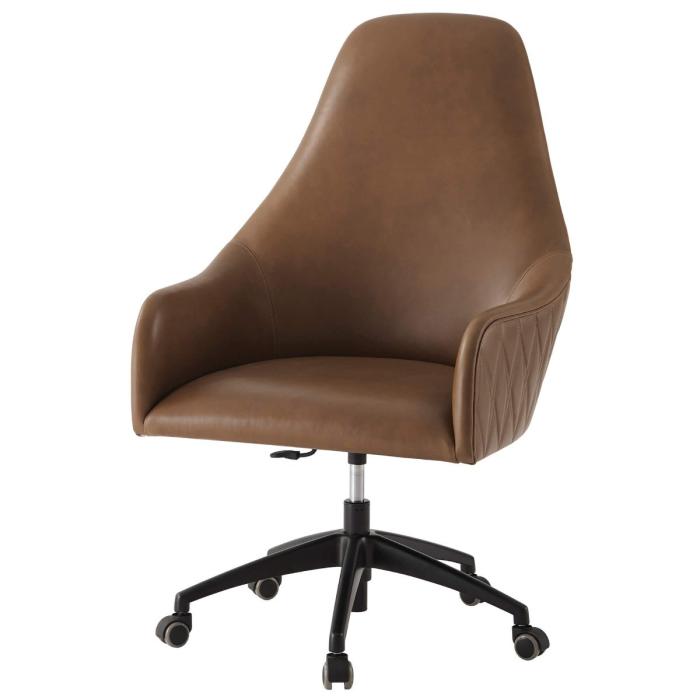 Theodore Alexander Prevail Executive Desk Armchair in Leather 1