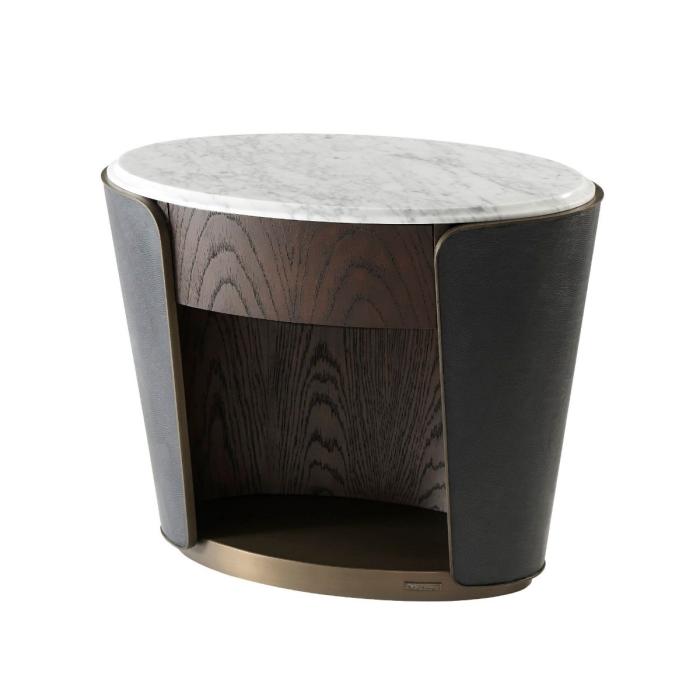 Theodore Alexander Amour Oval Bedside Table 1