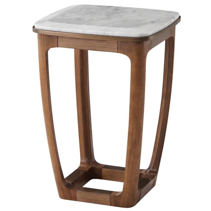 Theodore Alexander Converge Marble Accent Table in Caribbean Cask 1