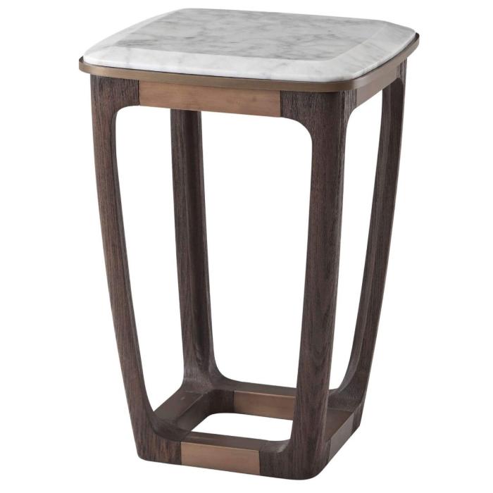 Theodore Alexander Converge Marble Accent Table in Cigar Club 1