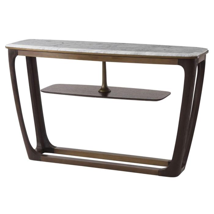 Theodore Alexander Converge Marble Console Table in Cigar Club 1