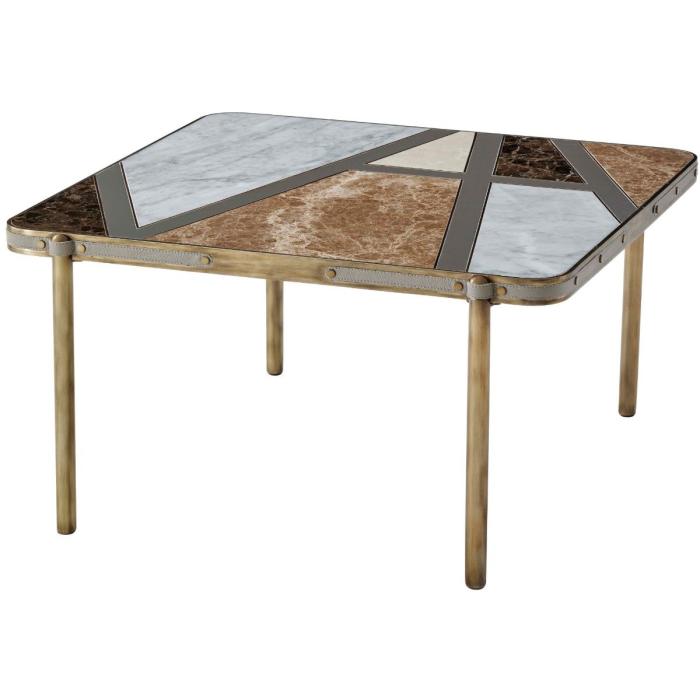 Theodore Alexander Square Coffee Table Iconic in Marble 1