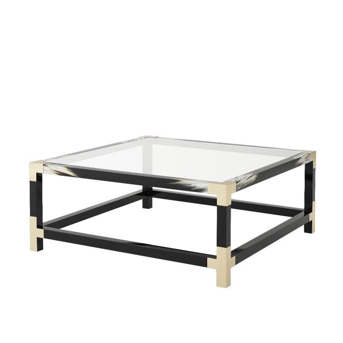 Theodore Alexander Cutting Edge Square Coffee Table in Black 1
