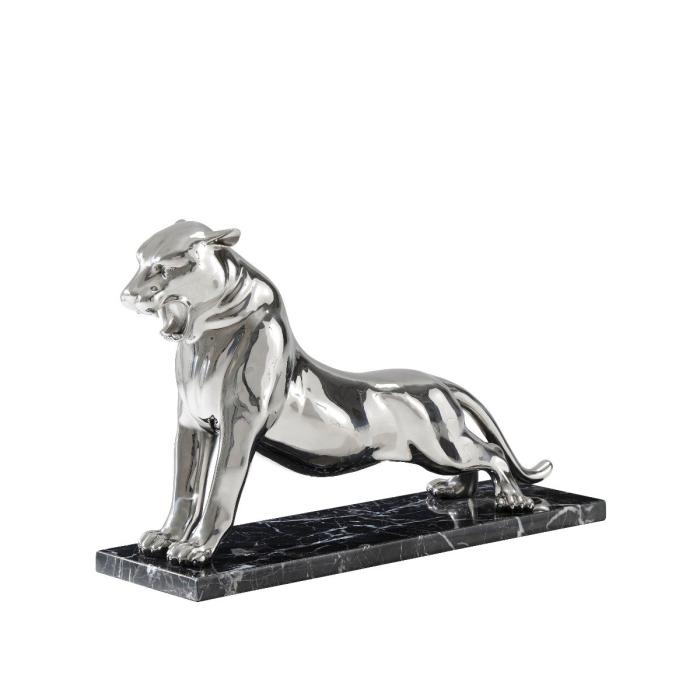 Theodore Alexander Roar Panther Ornament in Silver 1