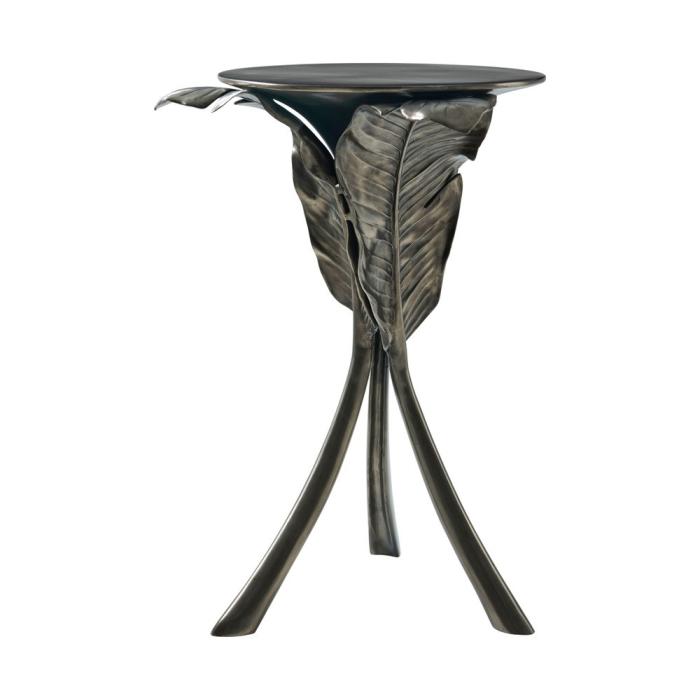 Theodore Alexander Troy Drinks Table Bronze Finish 1