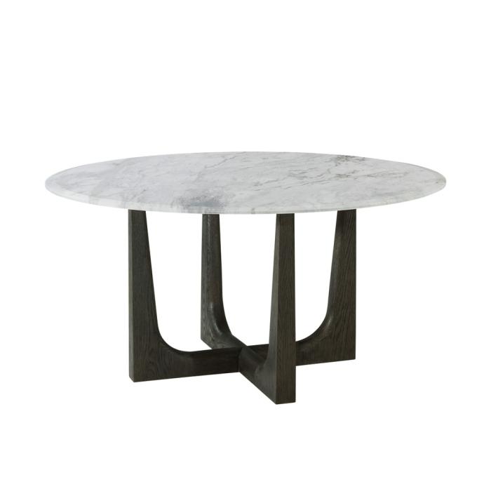 Theodore Alexander Repose Round Dining Table Marble Top 1
