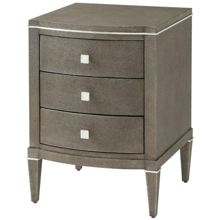 TA Studio Adeline Small Shagreen Bedside Table in Tempest 1