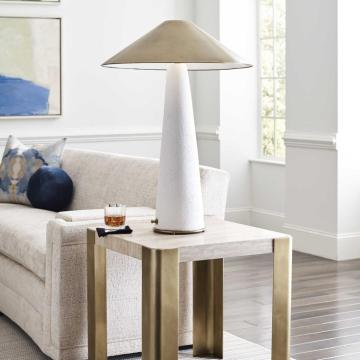 Too Coolie Table Lamp White & Brass