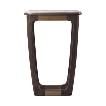 Converge Marble Accent Table in Cigar Club