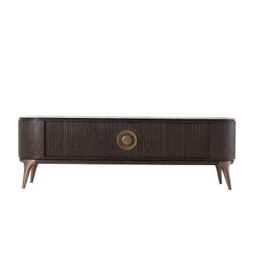 Arena Marble Media Cabinet in Cigar Club