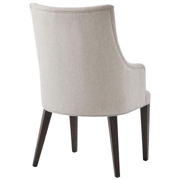 Adele Dining Chair with Arms in Kendal Linen