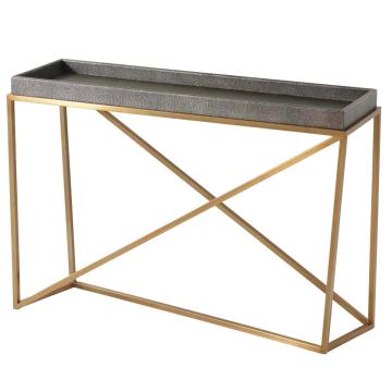 Tray Console Table Crazy X in Tempest