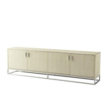 Large Media Console Fisher in Overcast