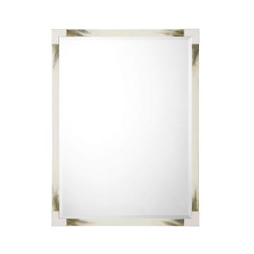 Cutting Edge Wall Mirror in White