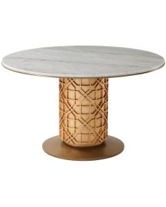 Colter Small Round Dining Table in Marble