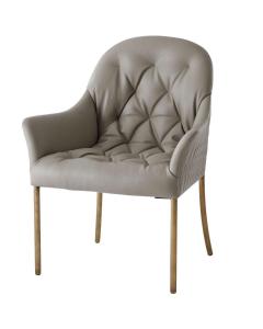 Iconic Dining Armchair in COM & Bronze