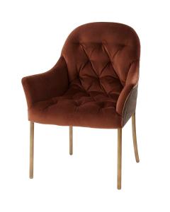 Iconic Dining Armchair in COM & Brass