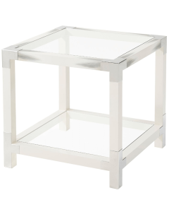 Cutting Edge Side Table in White
