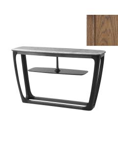 Converge Marble Console Table in Caribbean Cask