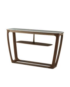 Converge Marble Console Table in Caribbean Cask