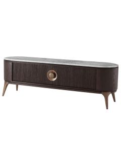Arena Marble Media Cabinet in Cigar Club