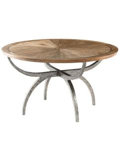 Small Round Dining Table Lagan in Echo Oak