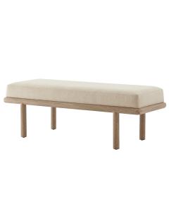 Wooden Upholstered Coffee Ottoman End Of Bed Bench