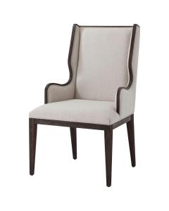 Della Dining Chair with Arms in Kendal Linen