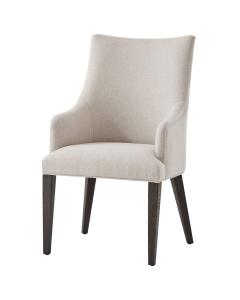 Adele Dining Chair with Arms in Kendal Linen