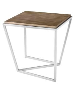 Square Side Table Crazy X in Mangrove
