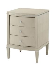 Adeline Small Shagreen Bedside Table in Overcast