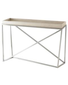 Tray Console Table Crazy X in Overcast