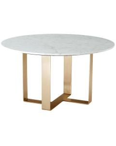 Round Marble Dining Table Adley in Pyrite